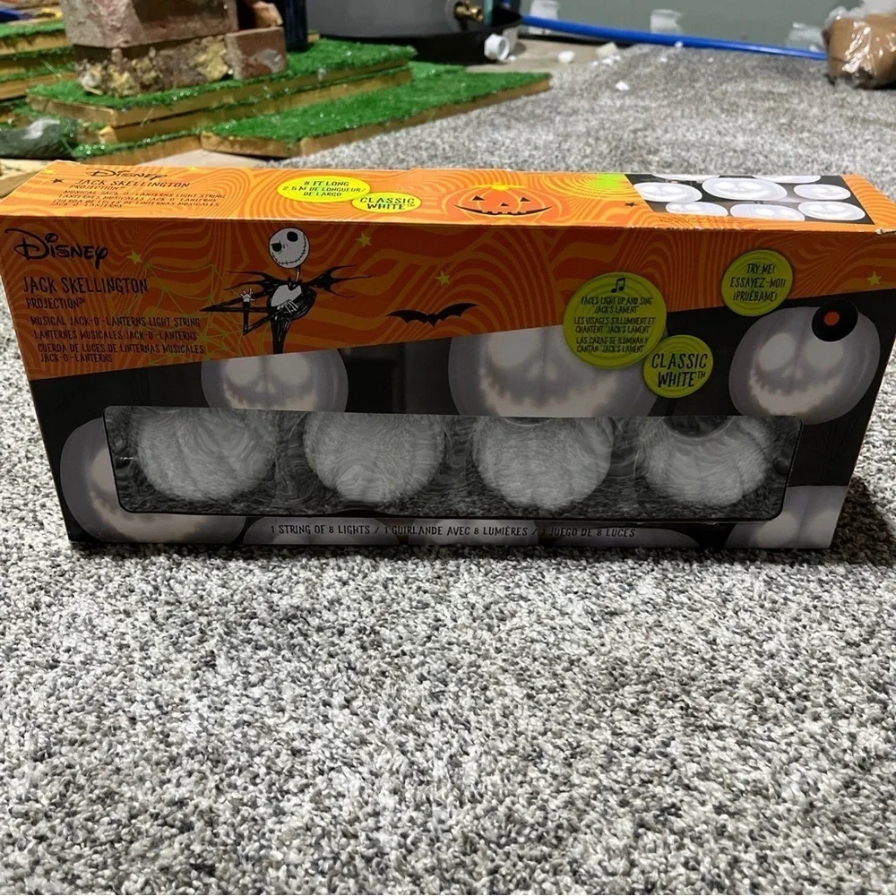 Nightmare Before Christmas Halloween String Lights Jack Skellington Talking Sing